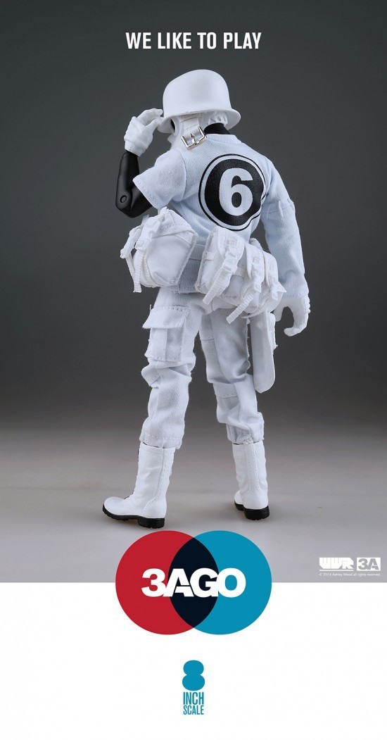 ThreeA (3A) 3AGO Duo DePlume 8 Inches Tall Ashley Wood (Black Body Edition)