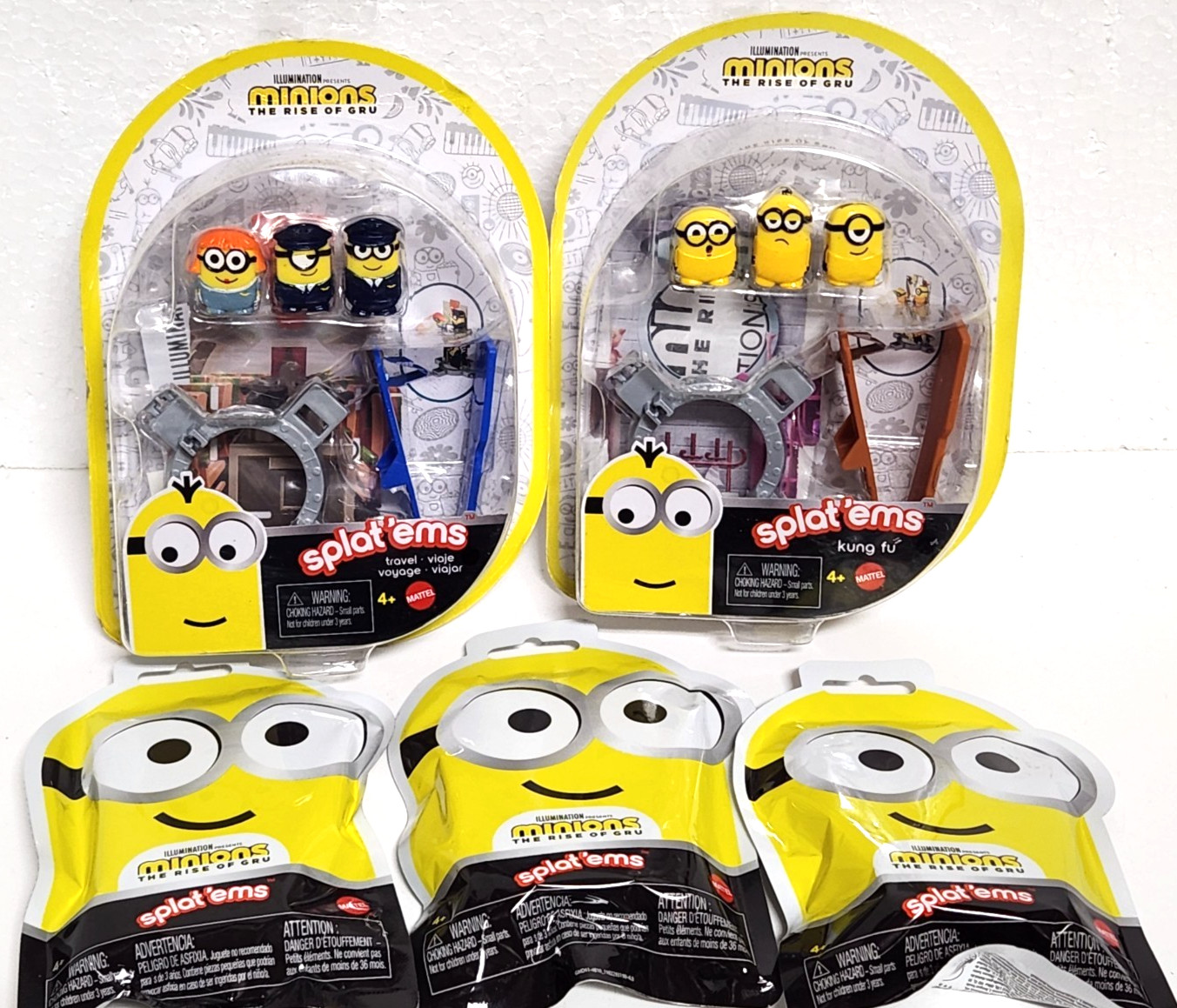 ​Minions The Rise of Gru Splat ’ems 2 Multi Packs & 3 Blind Bags