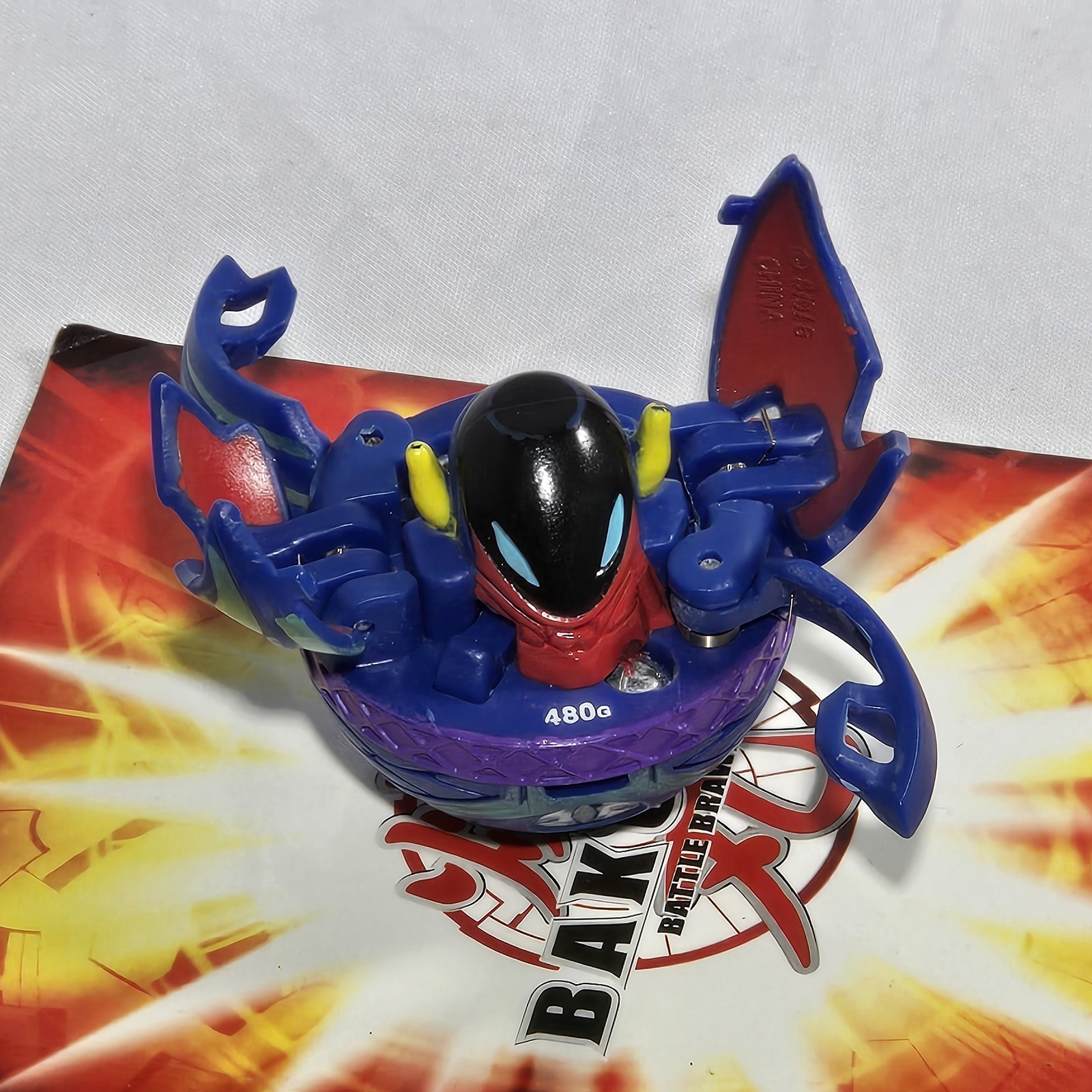 Bakugan Diablo Preyas Aquos Blue B2 480G Rare Spin Master Battle Brawlers