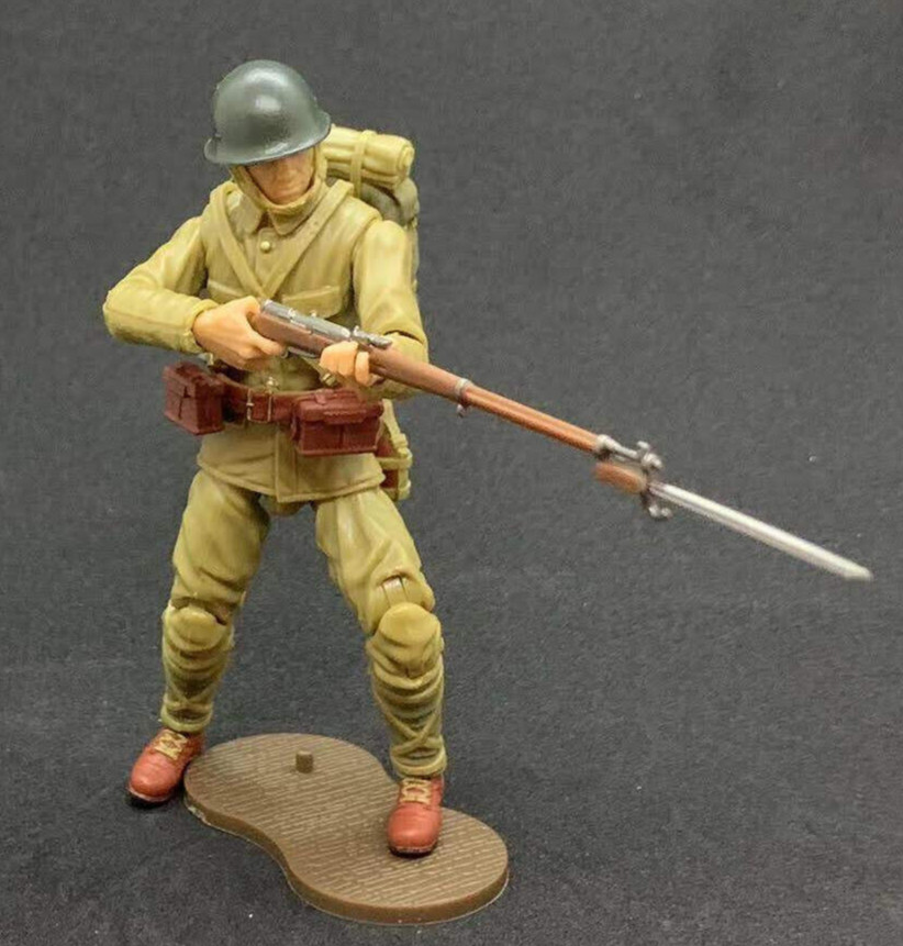 WWII- JAPANESE ARMY RIFLEMAN w/ Gear- Marauder 1:18 Scale 4&Prime; GI Joe Type Figure