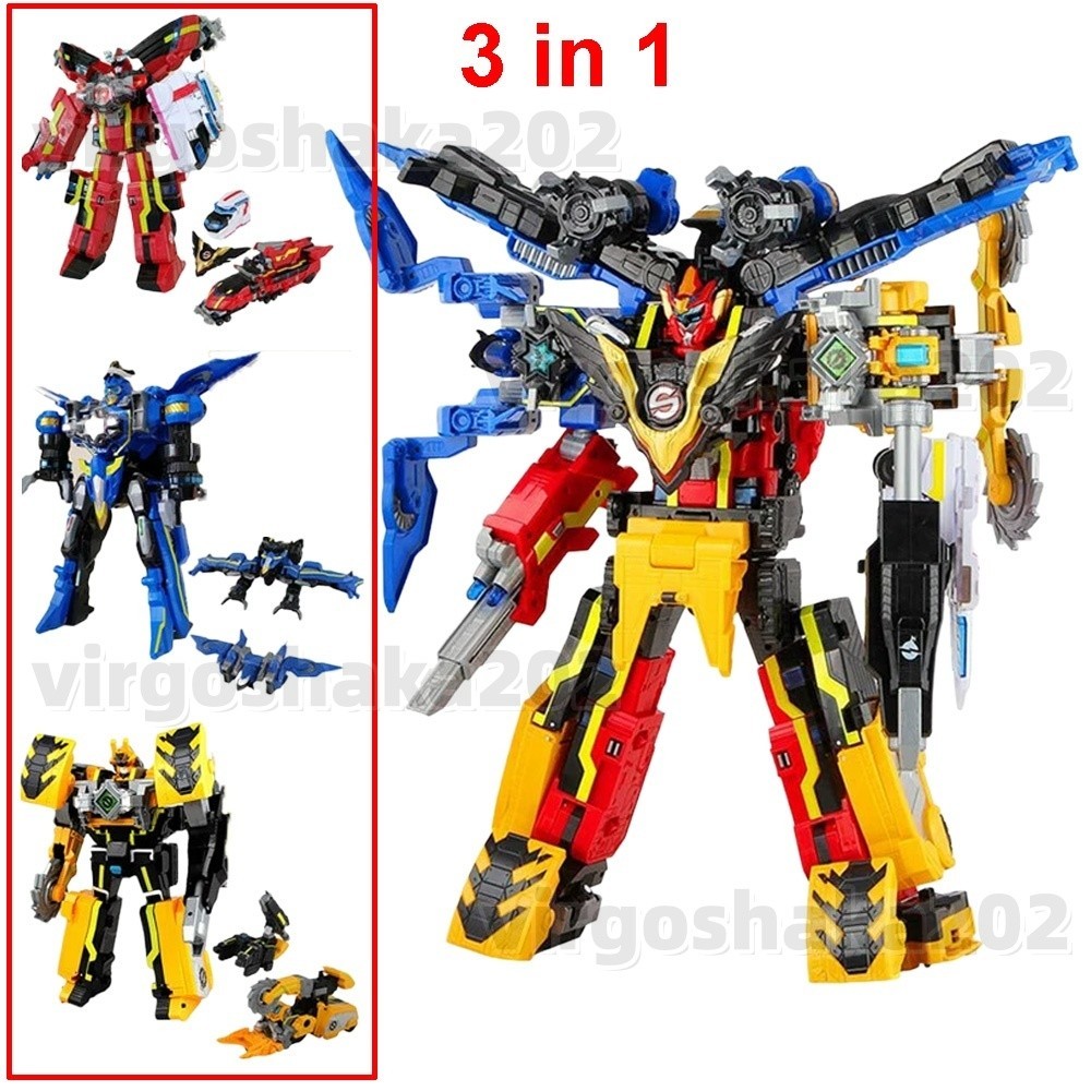 Gaint Savers Rescue Engine Deluxe Transformation Robot Action Figure Car Toys