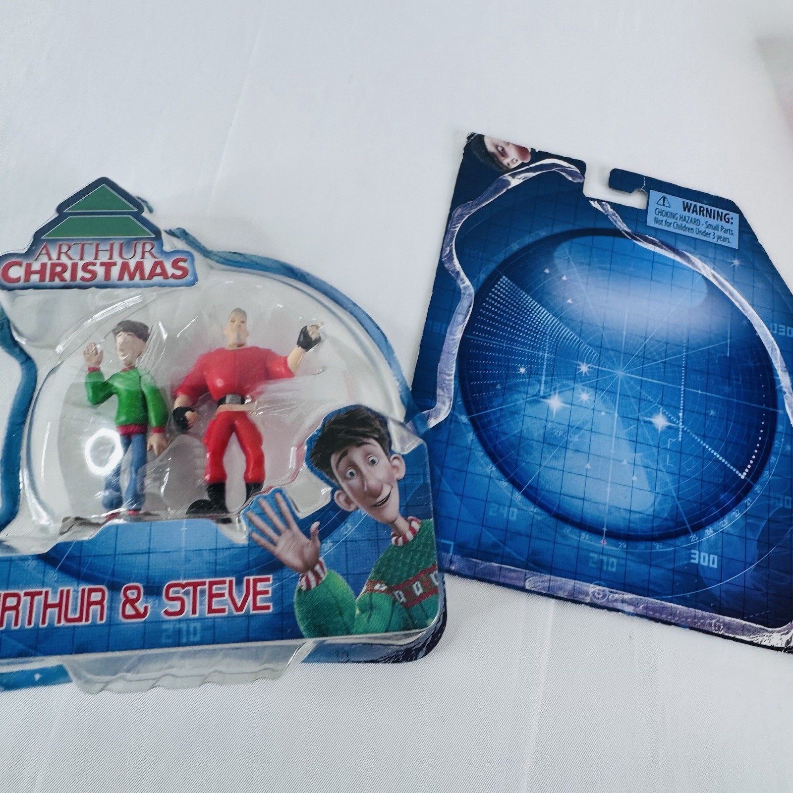 Arthur Christmas Arthur & Steve Action Figures Lot 2011 Movie Toy