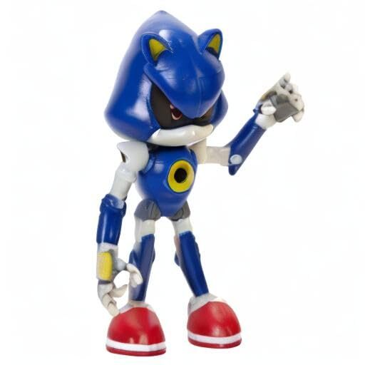 Small Blue Sonic Toy Figure Articulated Collectible for Ages 3 and Up