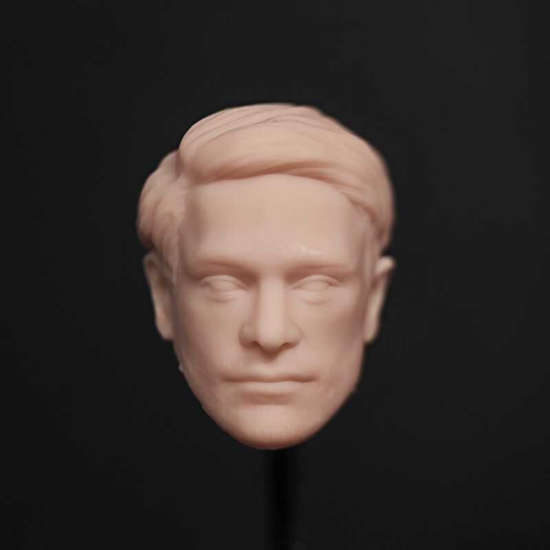 Blank 1/12 Scale Charlie Cox Matt Murdock Head Sculpt Unpainted Fit 6&Prime; ML Figure