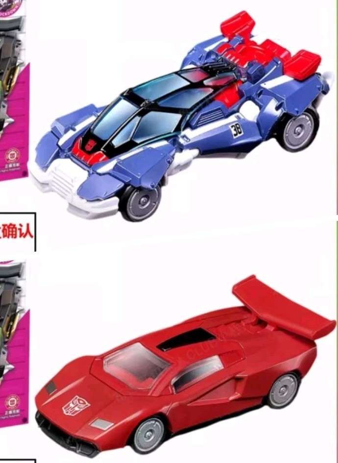 lot of 2 Blokees Transformers Wheels Roll Out! C03 Sideswipe Smokescreen 1:64