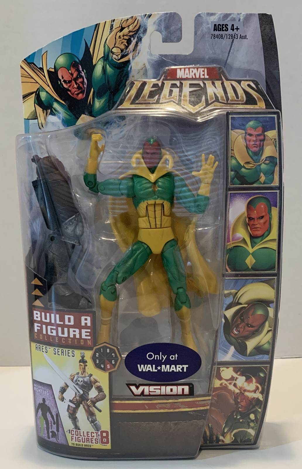 NEW 2008 Hasbro Marvel Legends Vision BAF Ares Series 6&Prime; Action Figure