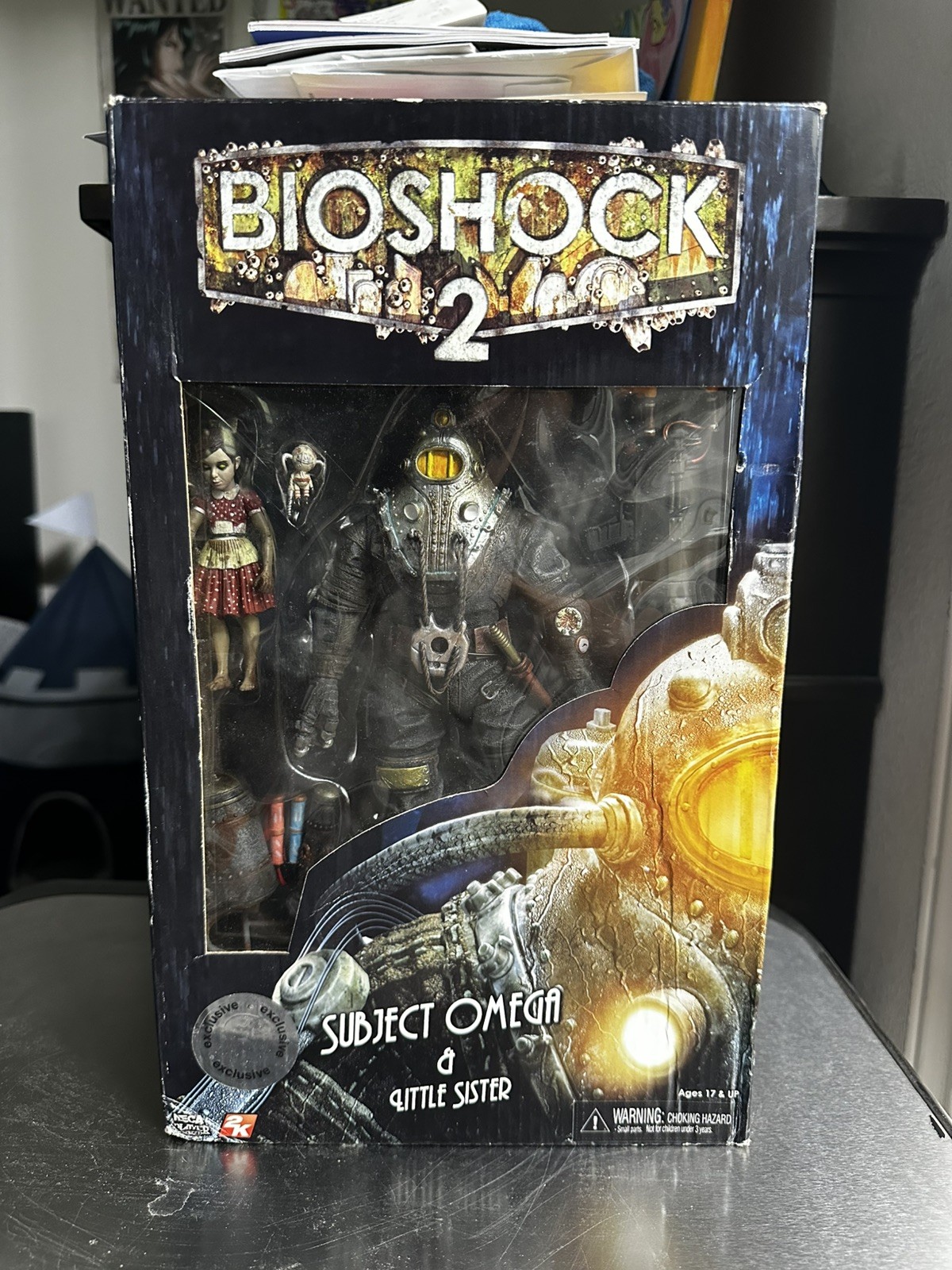 OPENED NECA Bioshock 2 Subject Omega+ Bunny Splicer Mask Complete Set