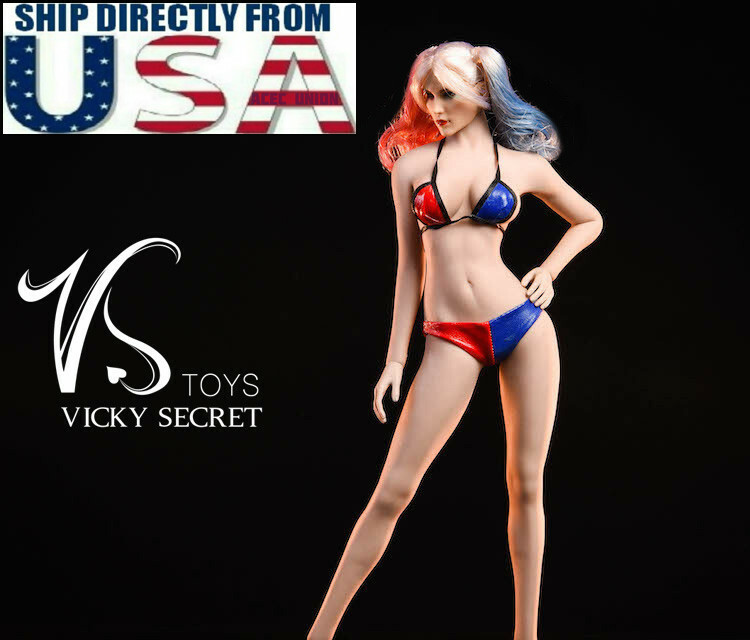 1/6 Harley Quinn Bikini Set For 12&Prime; PHICEN Hot Toys TBLeague Female Figure USA