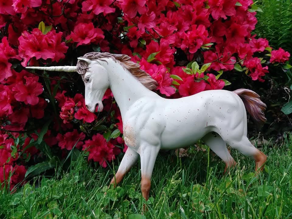 Marx Johnny West BOTW Flame custom UNICORN horse