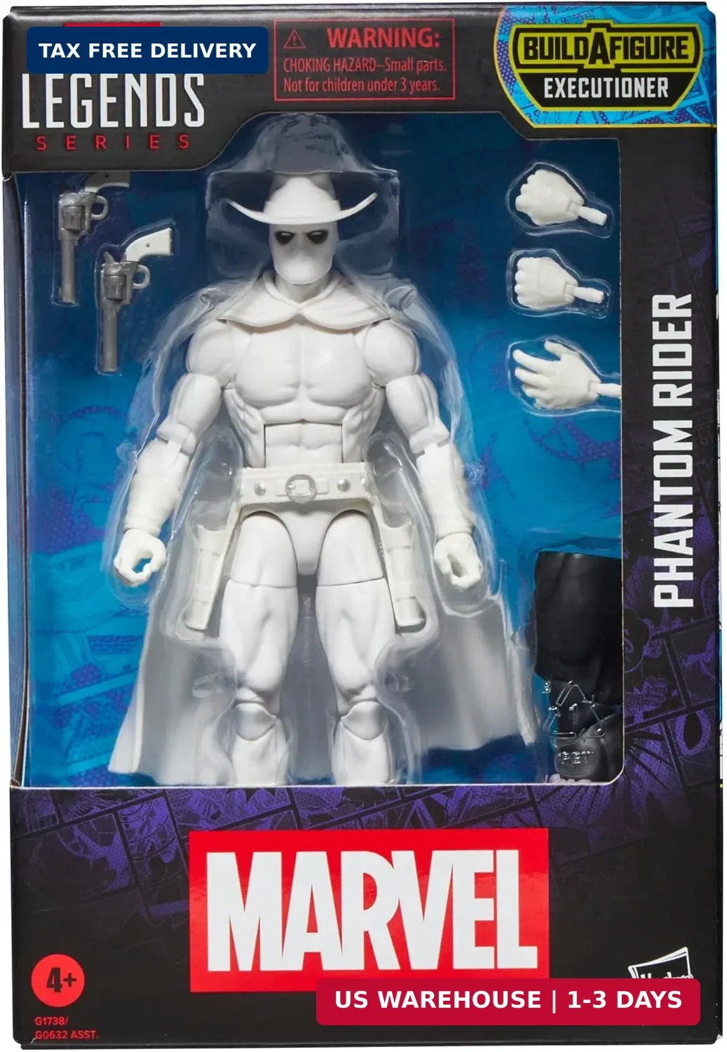 Marvel Legends Series Phantom Rider, Ghost Rider and Avengers Comics Collectible