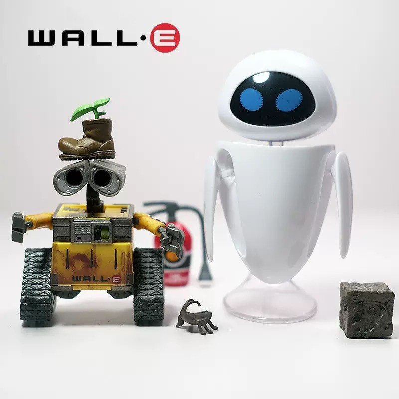 Wall-E And Eve Mini Robot Movable Action Figure Party Toys Gift New in Box