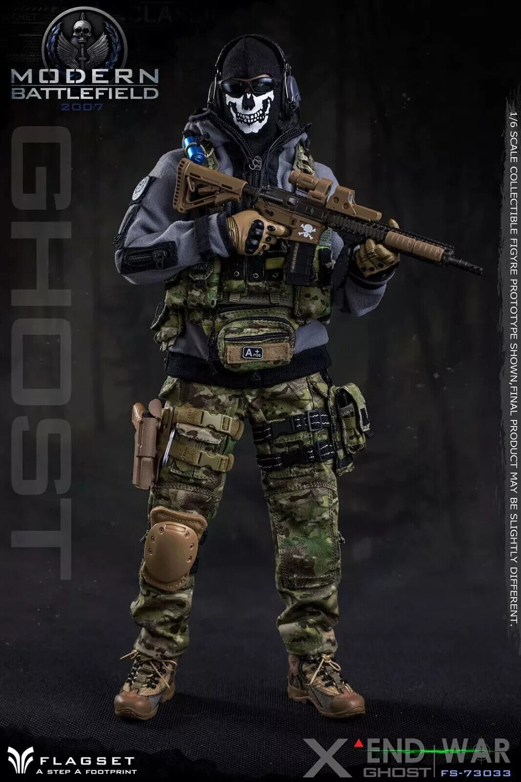 FLAGSET END WAR GHOST « X » 1/6 Action Figure FS73033 Model In Stock New
