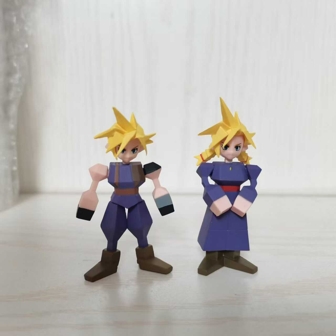 1pcs Random Final Fantasy VII FF7 Polygon Figure Cloud Mystery Box Collectible