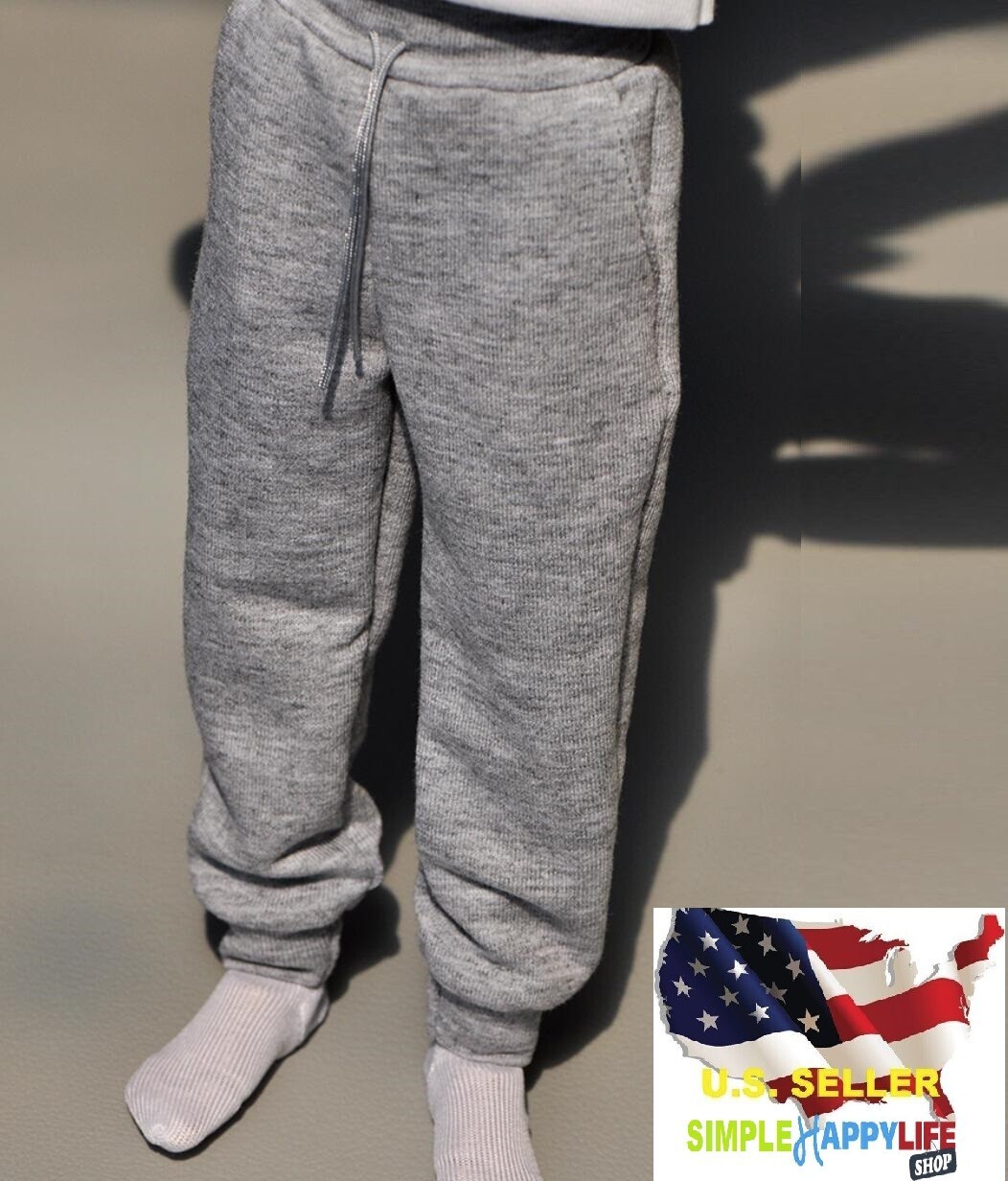1/6 Cotton Sweat Grey PANTS For 12 » Male Figure Hot toys Phicen worldbox ❶USA❶