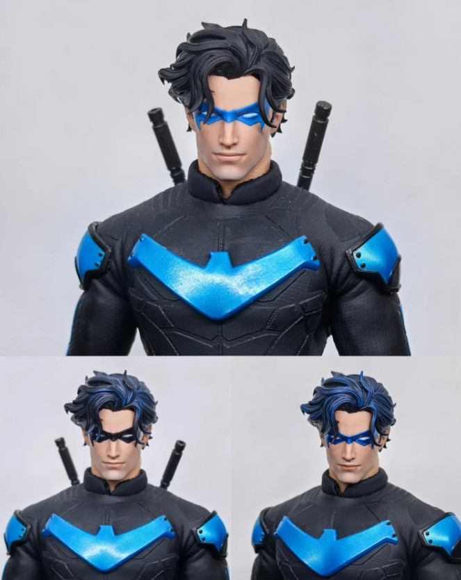 1/12 Painted ‌Nightwing Cool Killer Hero Head Sculpt Fit Mcfarlane Action Figure