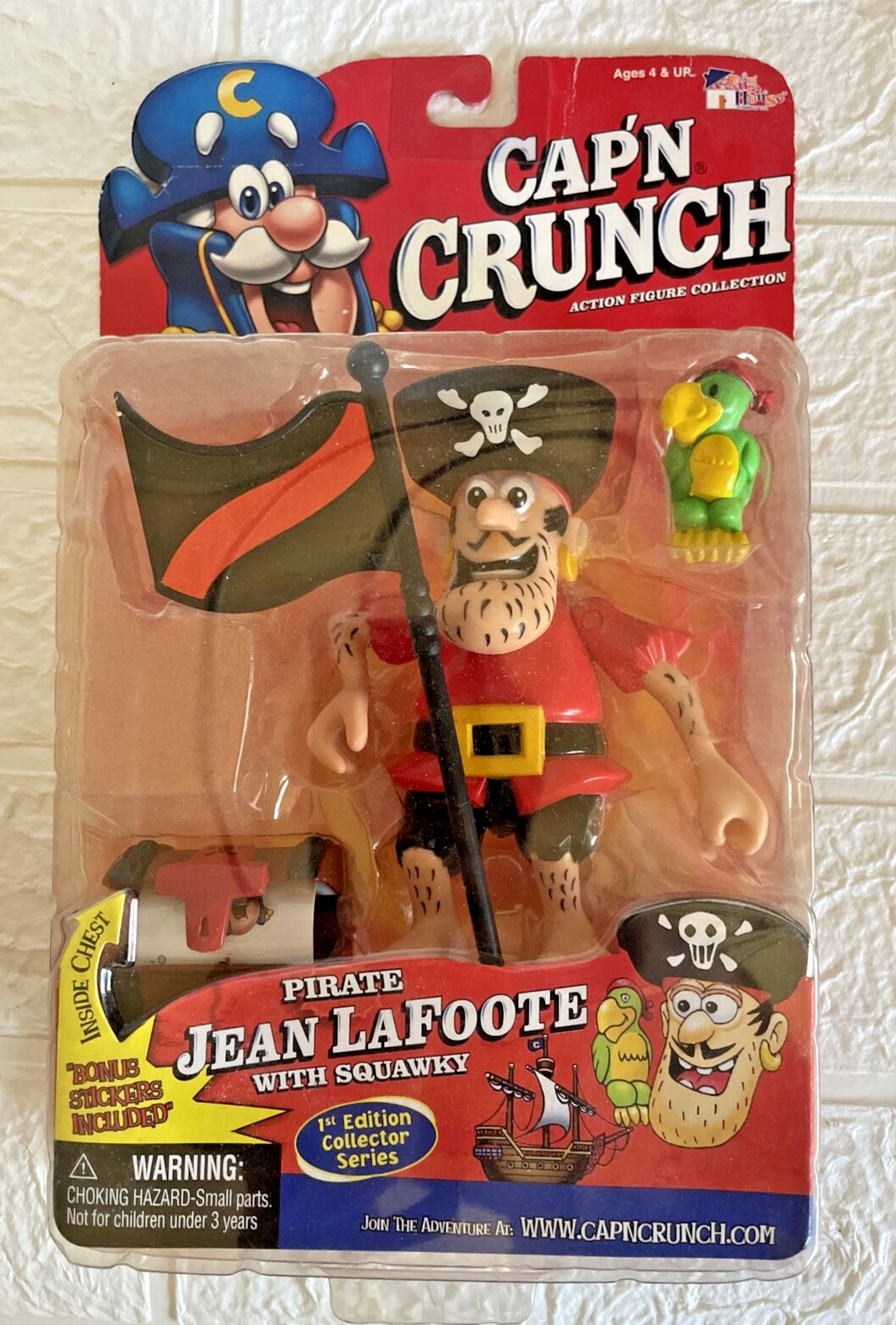 CAP&rsquo;N CRUNCH JEAN LAFOOTE WITH SQUAWKY Action Figure Funhouse Toys NIB