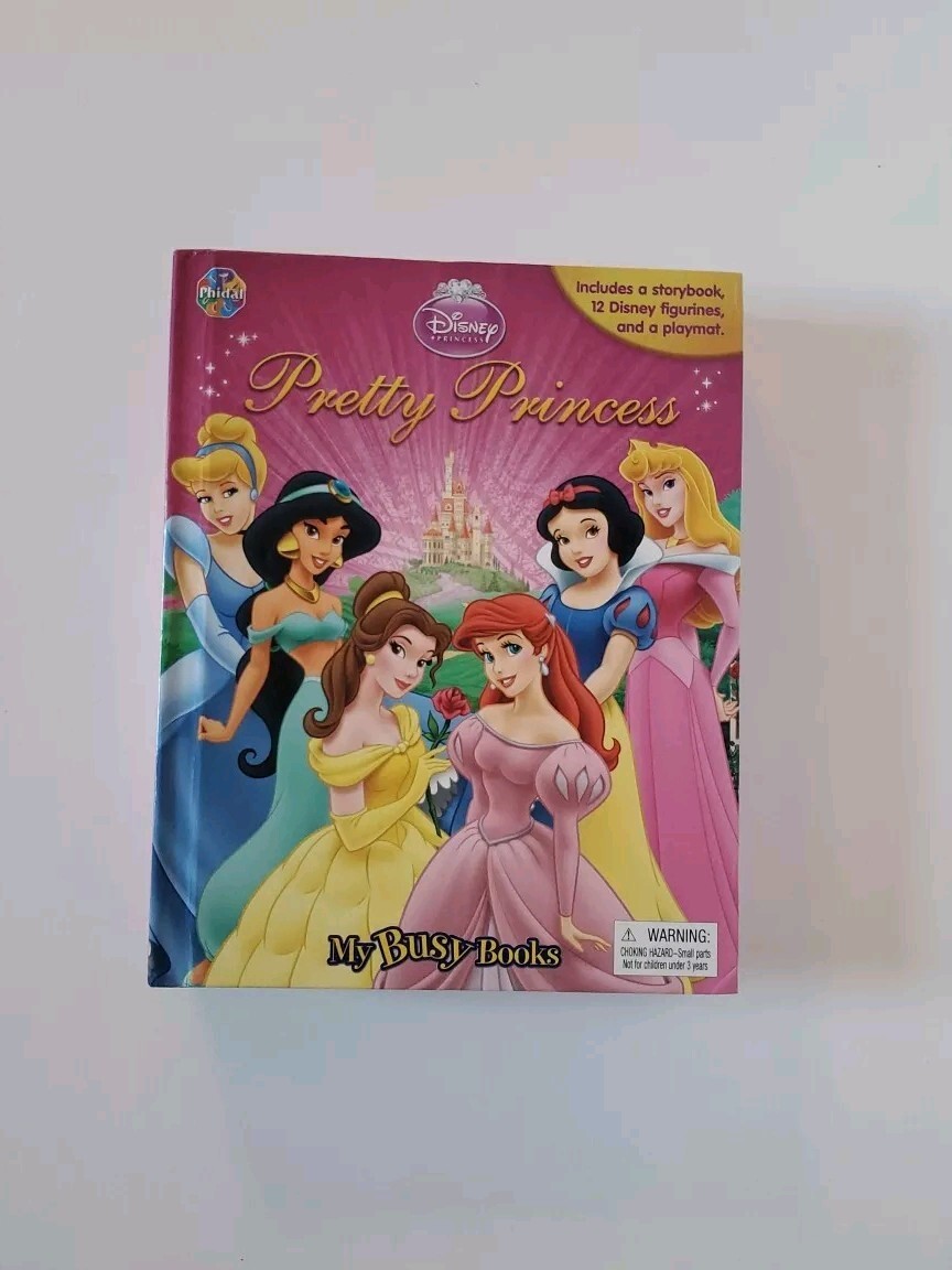 Disney Pretty Princess My Busy Book – Includes Book, Playmat, & 12 Figurines