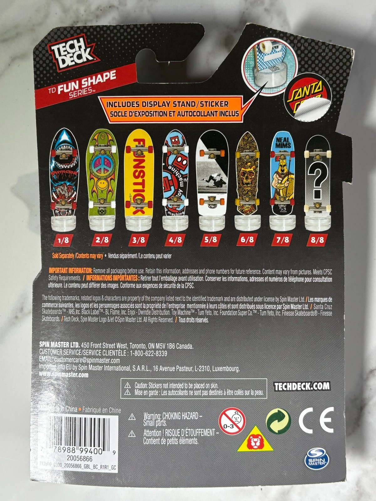 Tech Deck TD Fun Shape Series Moon Star Sun Skateboard 5/8