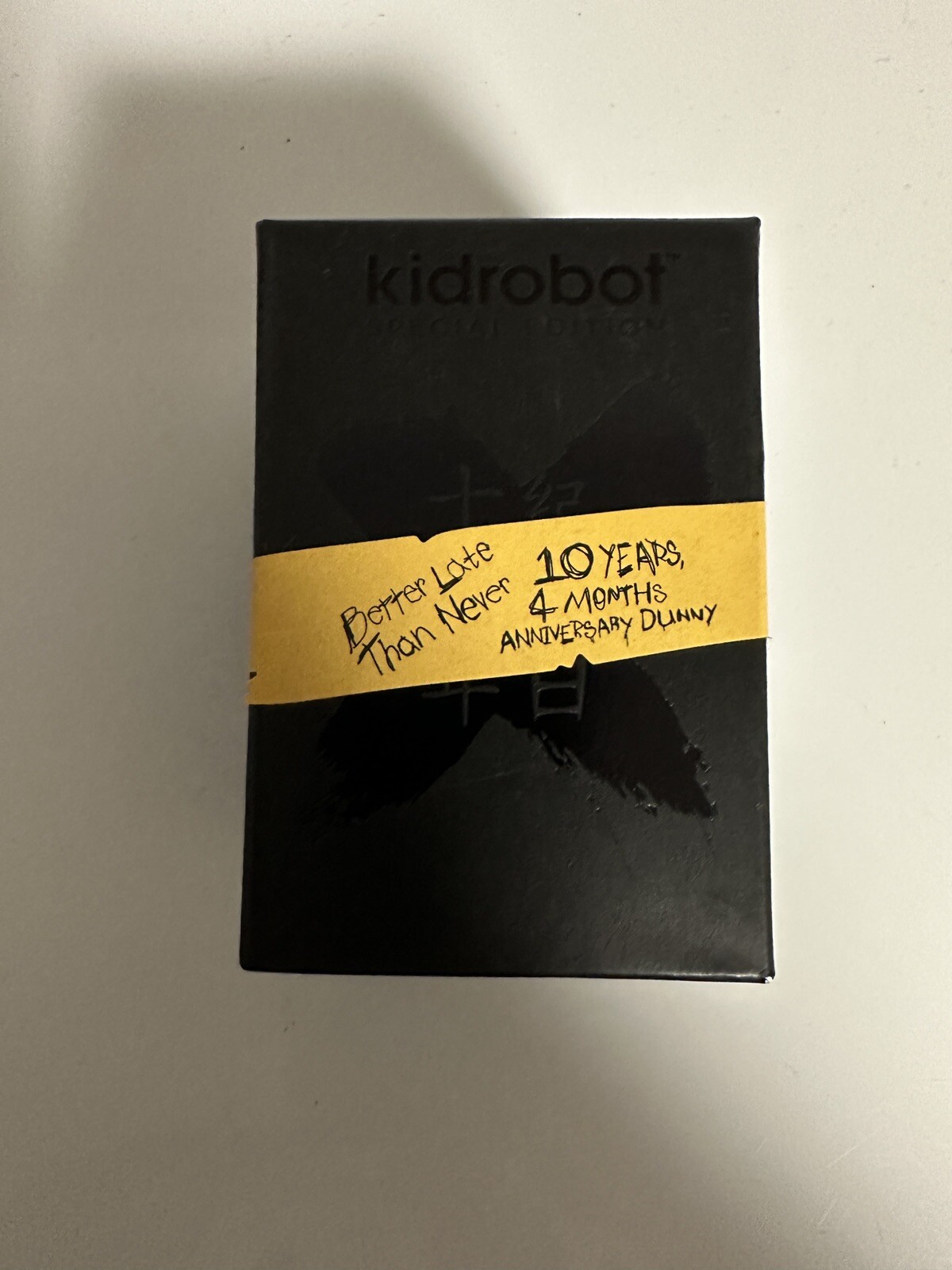 Kidrobot Special Edition 10th Anniversary DUNNY 3&Prime; 10 Years 4 Months BLACK