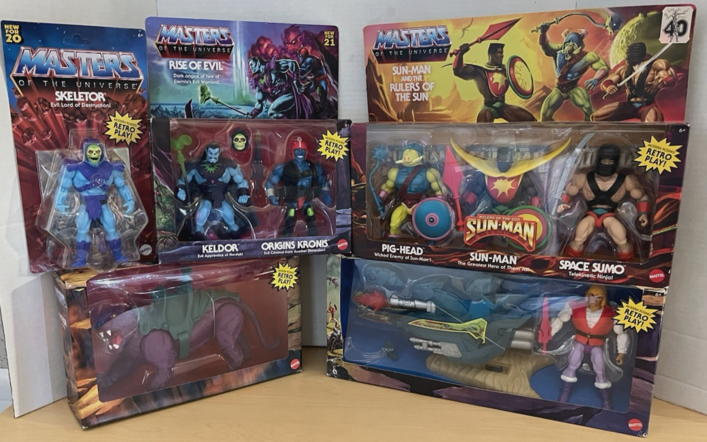 Masters of the Universe Retro Play HE MAN SKELETOR KELDOR KRONIS PANTHOR $20 LOT