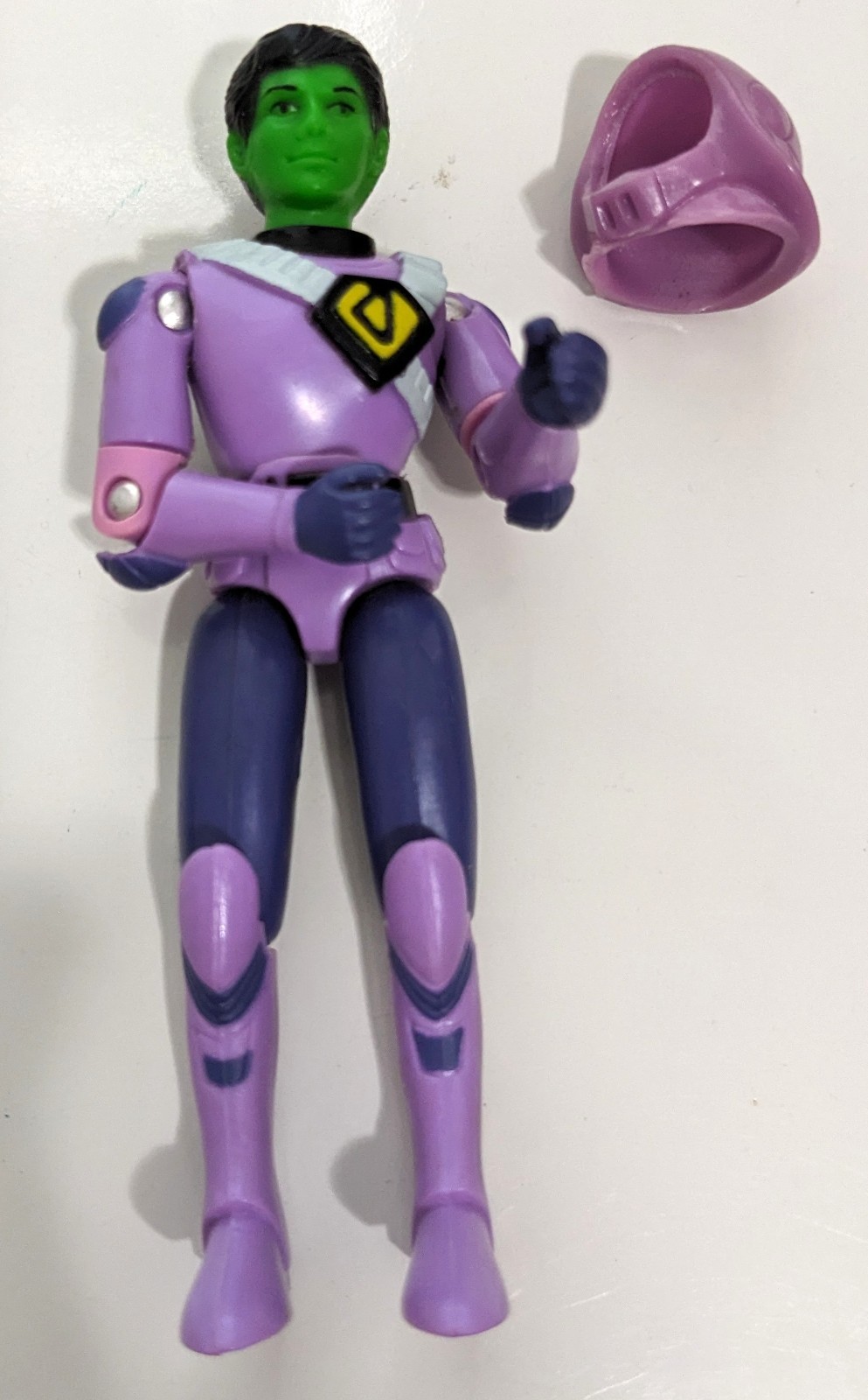 Vintage 1985 Robotech Micronized Zentraedi Warrior 3.75&Prime; Figure With Helmet