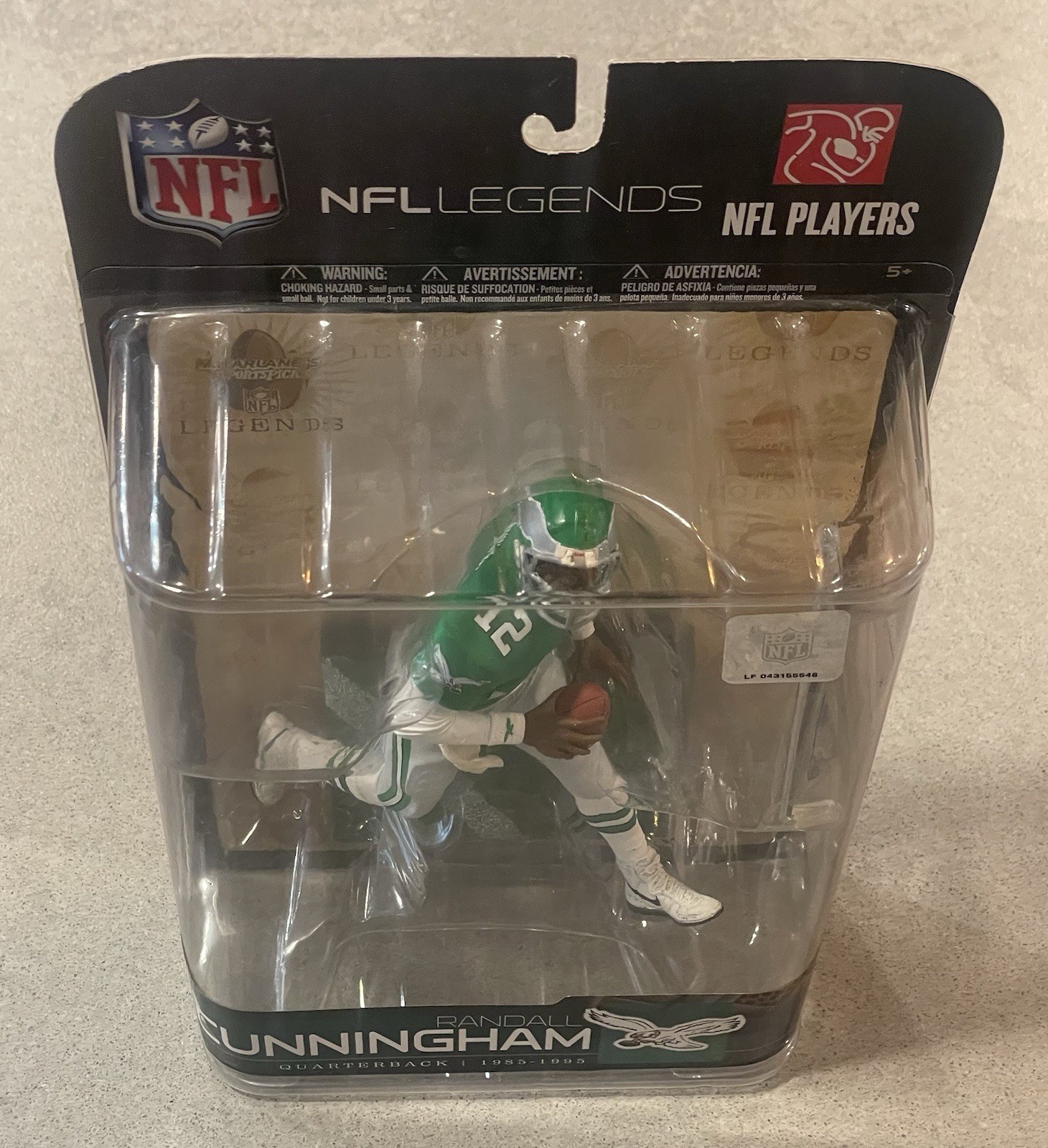 McFARLANE NFL LEGENDS PHILADELPHIA EAGLES RANDALL CUNNINGHAM FIGURE SERIES 5