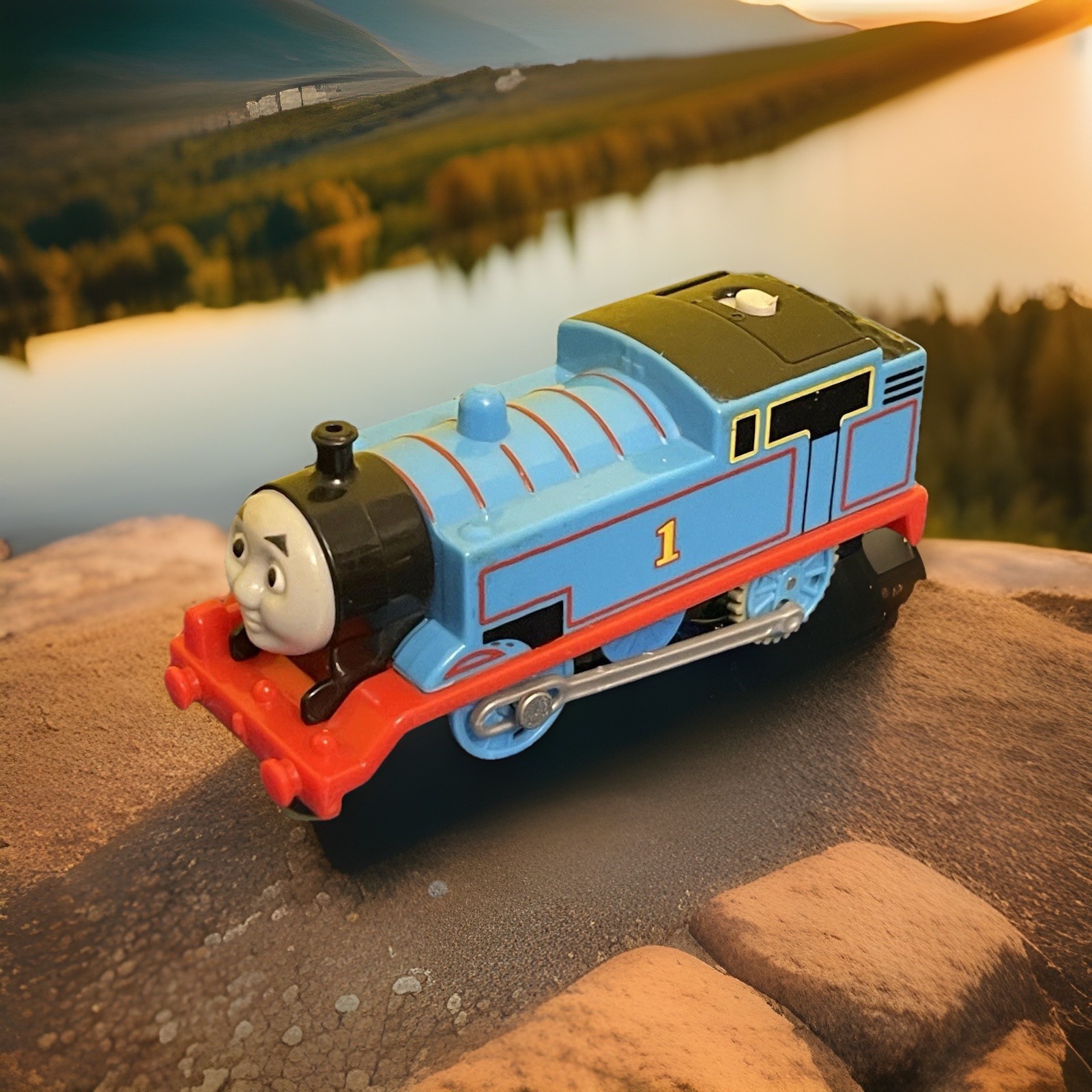 Thomas the Train Trackmaster Motorized Tank Engine Blue Tested Friends