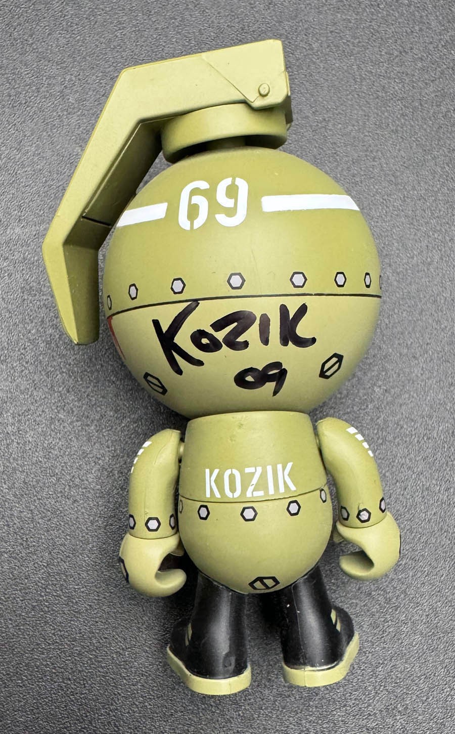 Frank Kozik SIGNED Autographed 2007 3.5&Prime; Jamungo Blow Up Dolls BUDs Nade Trooper