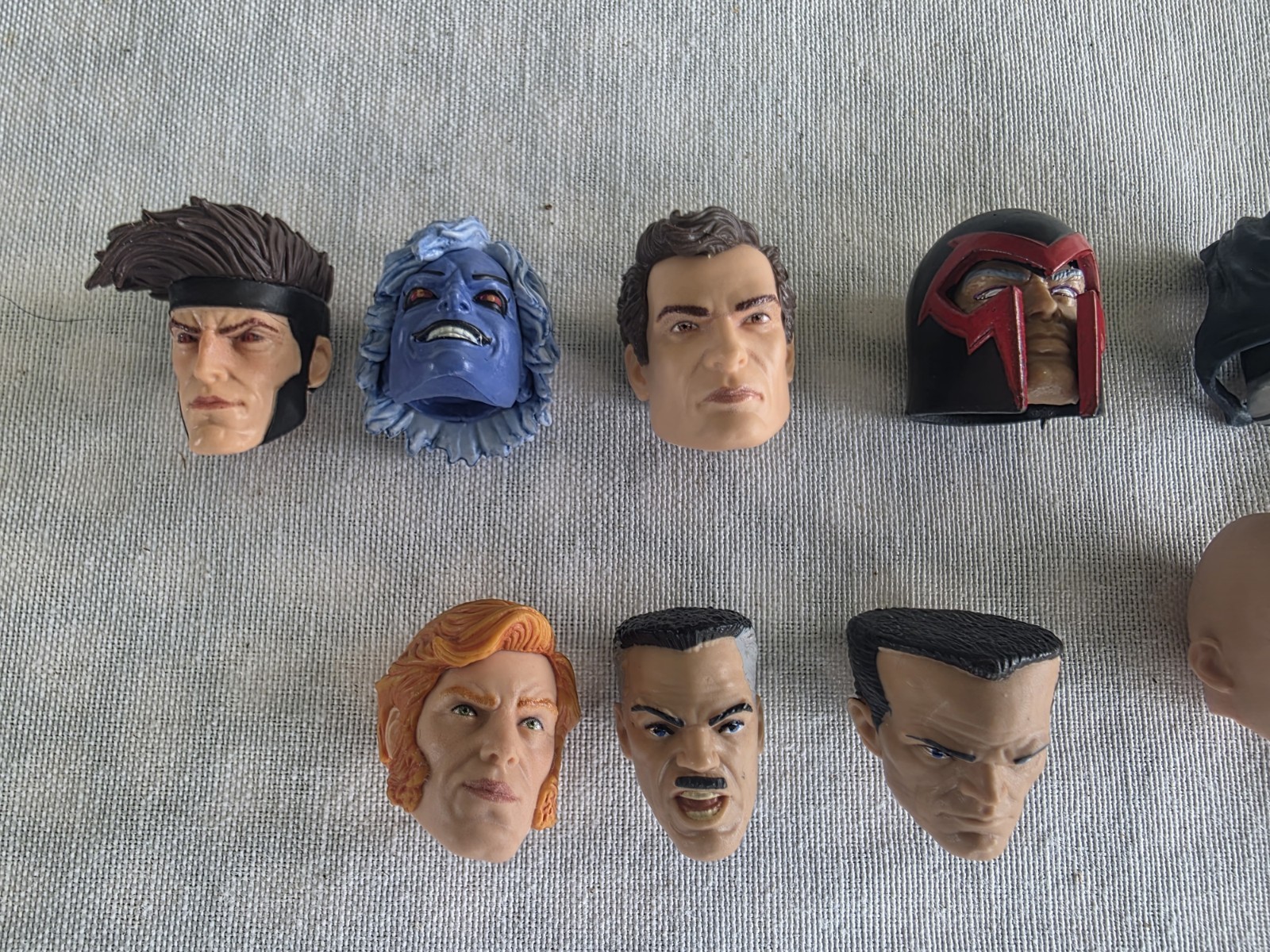 Marvel Legends Dr. Doom Magneto Skullbuster Villain Head X-men Lot Of 11🔥🔥