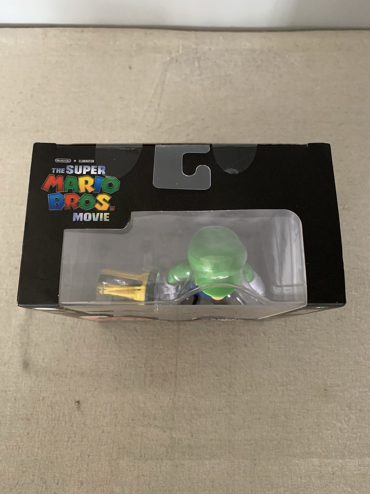 SUPER MARIO BROS MOVIE – Luigi Action Figure w/Flashlight + Yoshi Figure *READ*