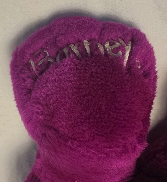 Barney Plush~The Lyons Group-Stuffed Animal 13&Prime; Closed Mouth/ VTG 1992