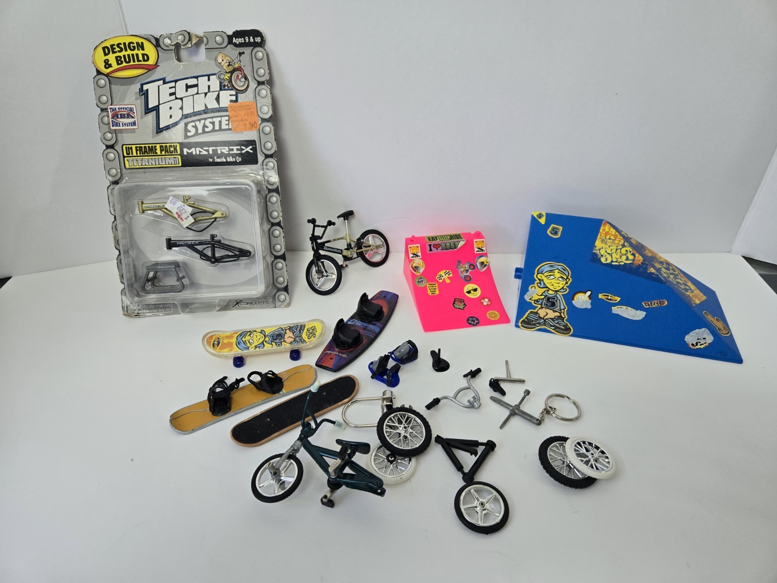 Tech Bike System part accessories lot Tech Deck and others finger board