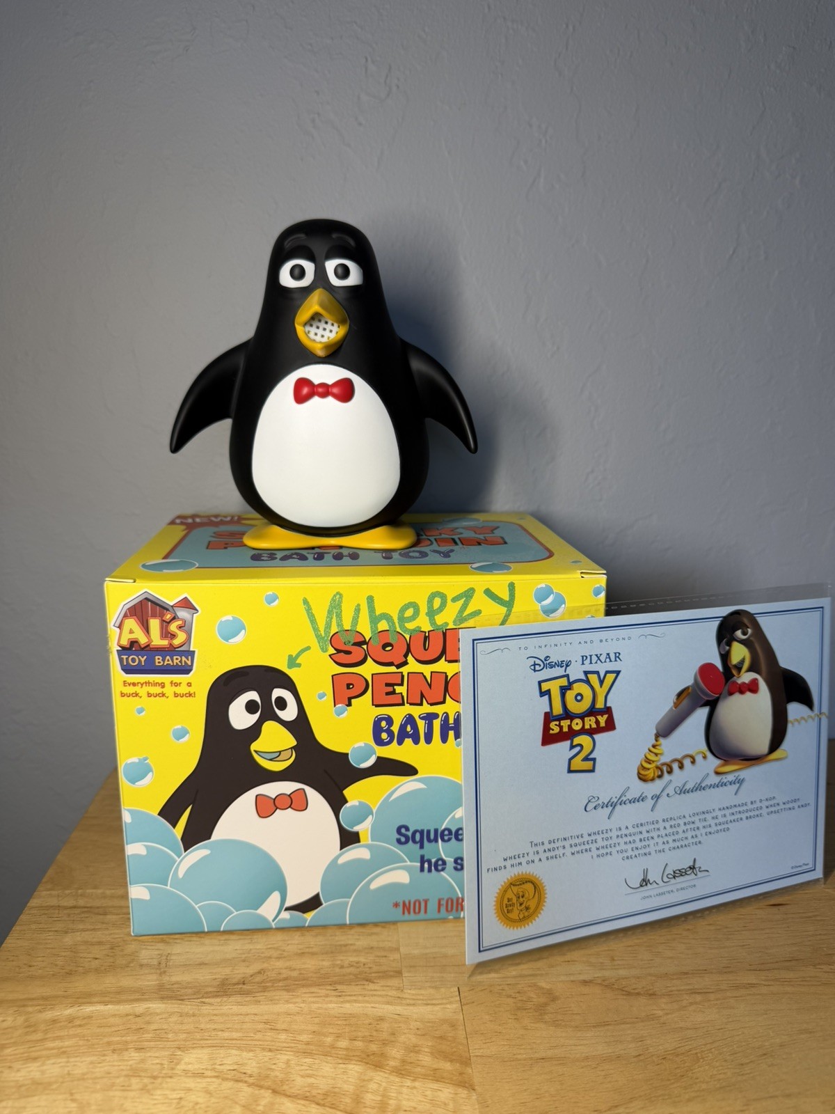 Toy Story Collection Wheezy movie size replica toy mode squeaky toy collector