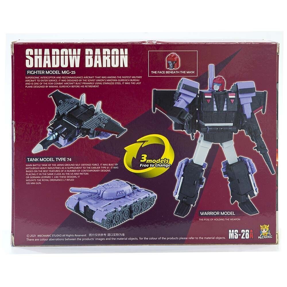 MFT MS-28A Triple Changer Thunderbolt Blitzwing MechFansToys Action Figure Gift
