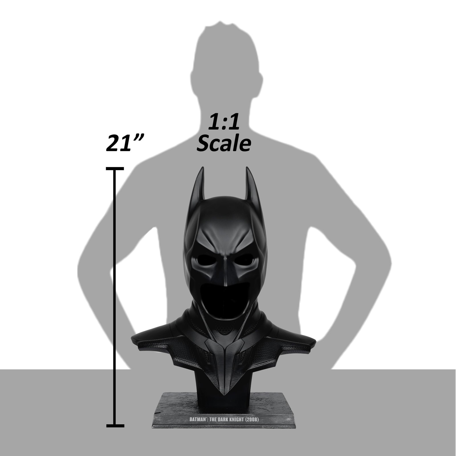 McFarlane Toys – DC Direct Batman: The Dark Knight (2008) Cowl Replica 1:1 Scale