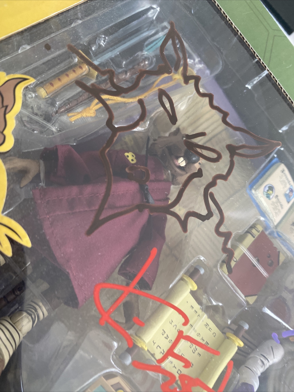 NECA Splinter vs Baxter TMNT 2 Pack NEW/SEALED NICKELODEON Signed K.Eastman