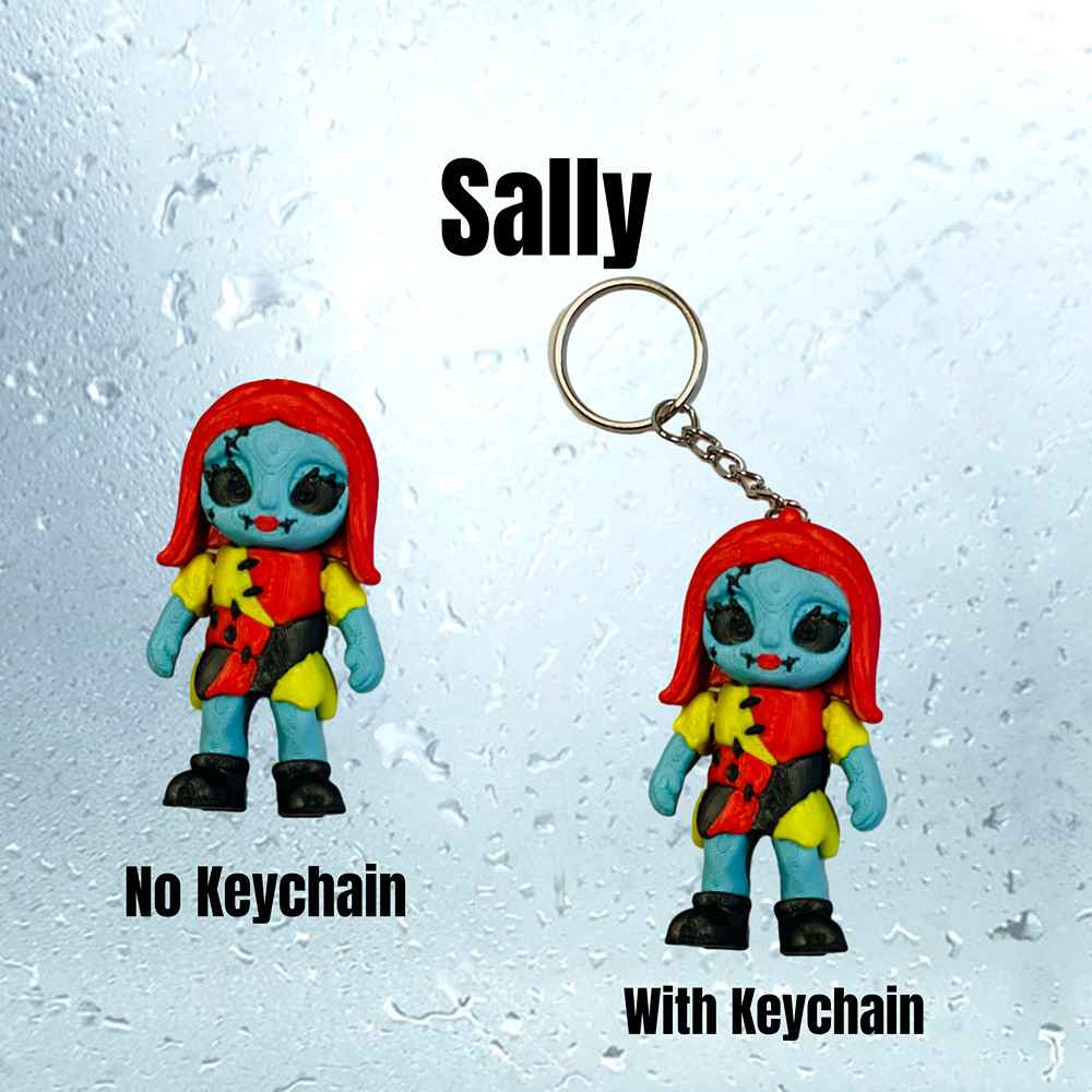 Nightmare Before Christmas Flexi 3D Printed Articulated Halloween Figures Pack
