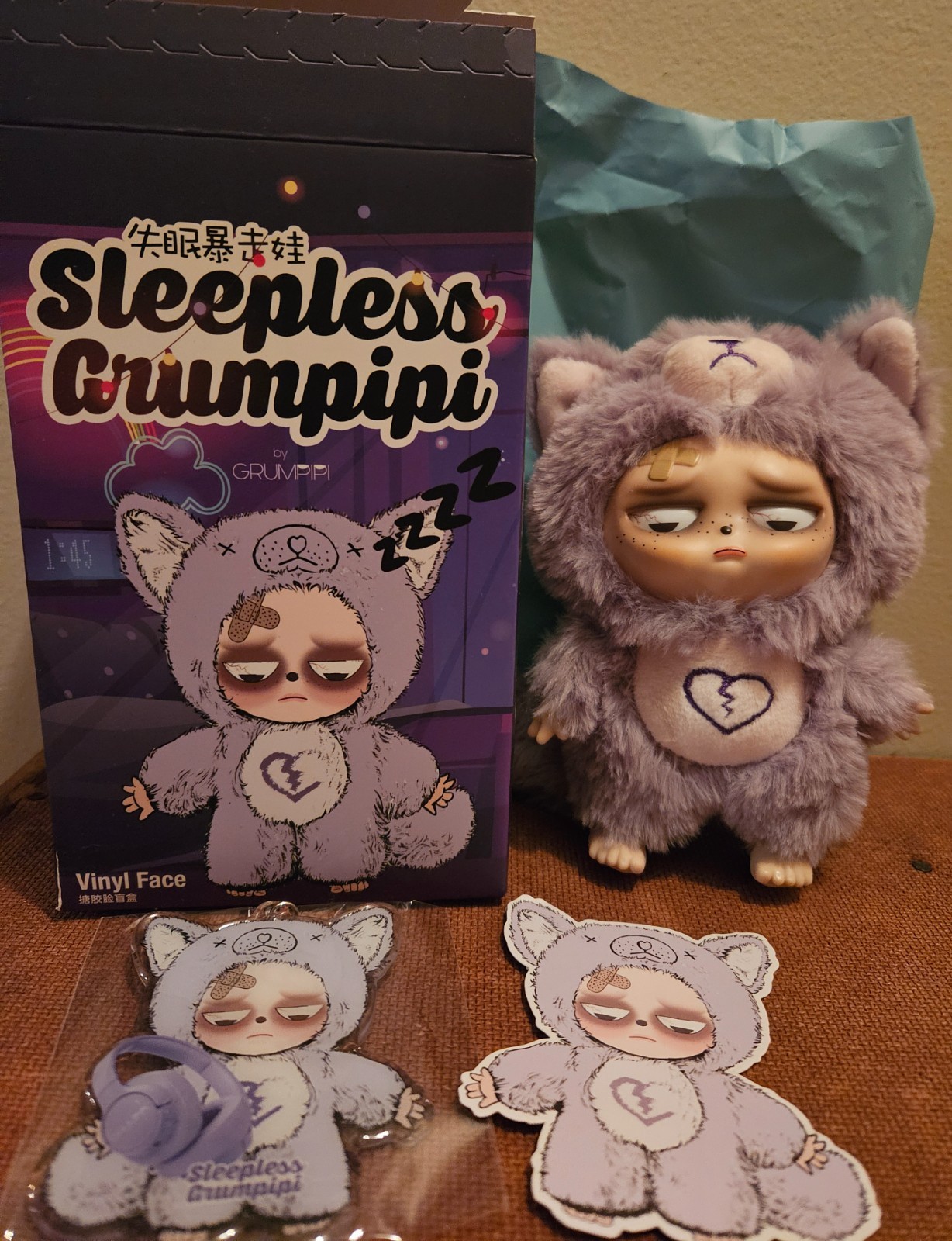 Grumpipi Sleepless Grumpipi Plush Series Confirmed Blind Box YOU YOU Figure