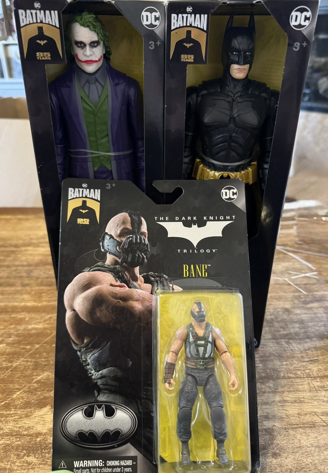 BATMAN 85 YEARS THE DARK KNIGHT BATMAN LEDGER JOKER 12in Action Figures BANE 4in
