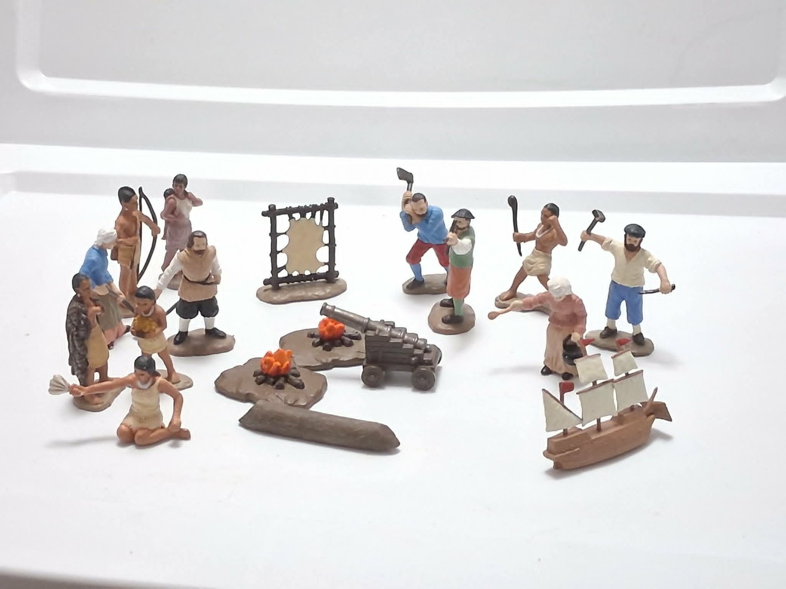 Safari limited powhatan indians jamestown settlers lot b16/27