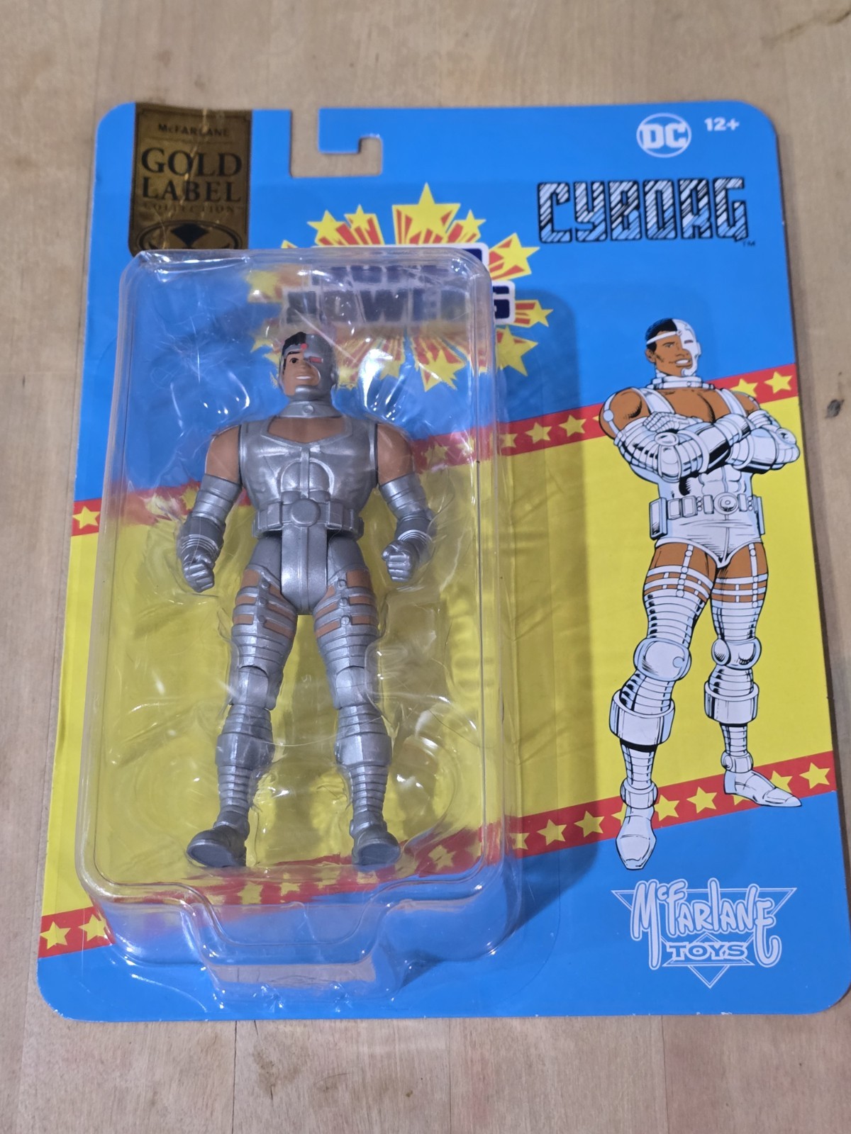 CYBORG DC Super Powers McFarlane Gold Label Figure Wave 11 Damaged Card #2