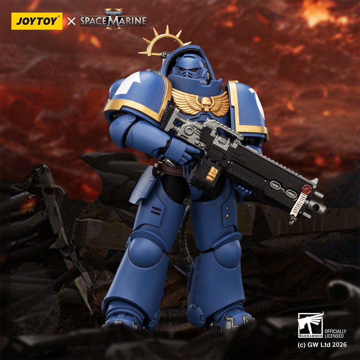 JOYTOY Warhammer 40K 1/18 Game Edition Heavy Intercessor with Heavy Bolt Rifle