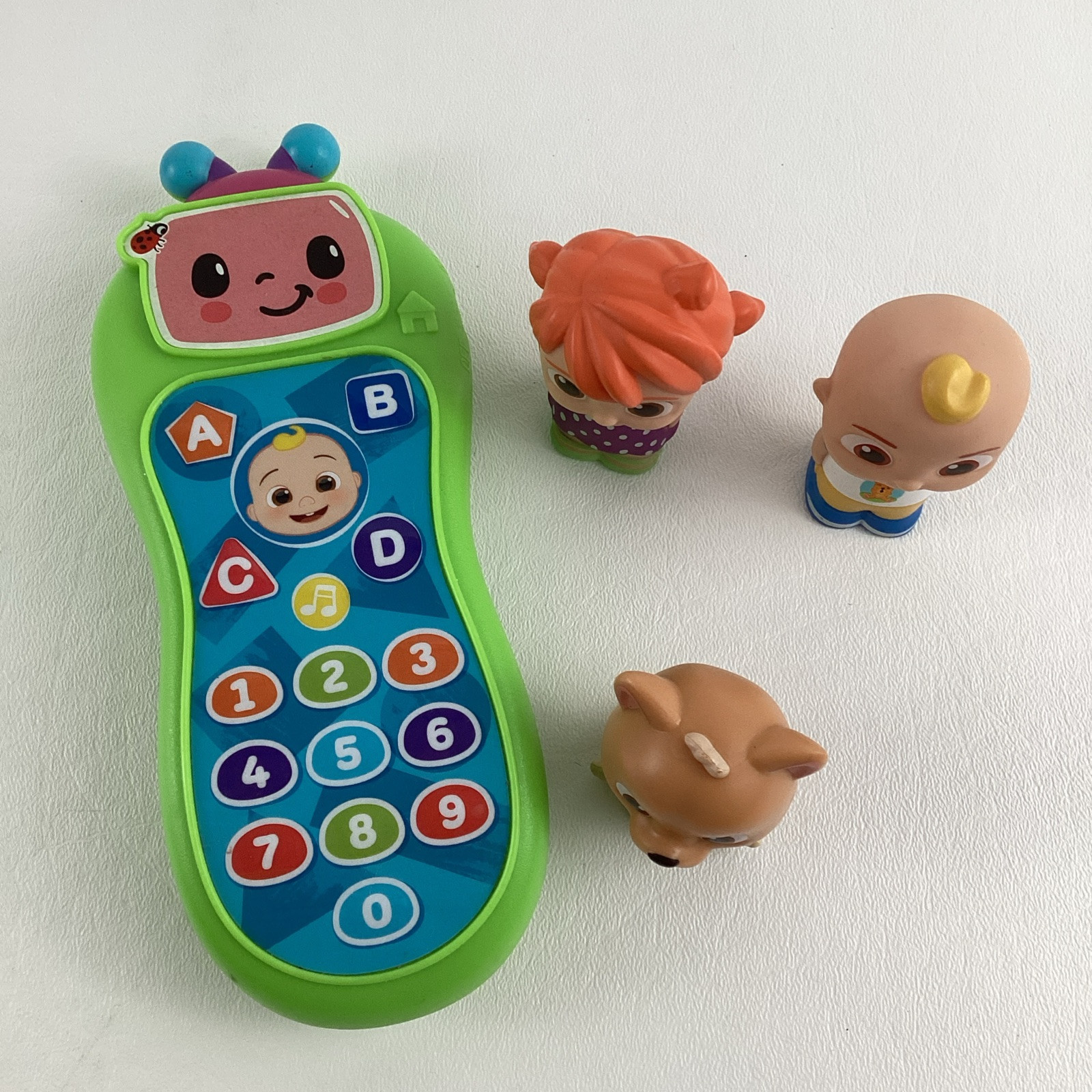Cocomelon Press & Learn Remote Control Yo Yo JJ Bingo 2&Prime; PVC Figures Lot