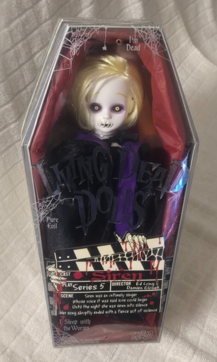 Mezco Living Dead Dolls SIREN Evil Goth Gothic Doll Factory Sealed Series 5
