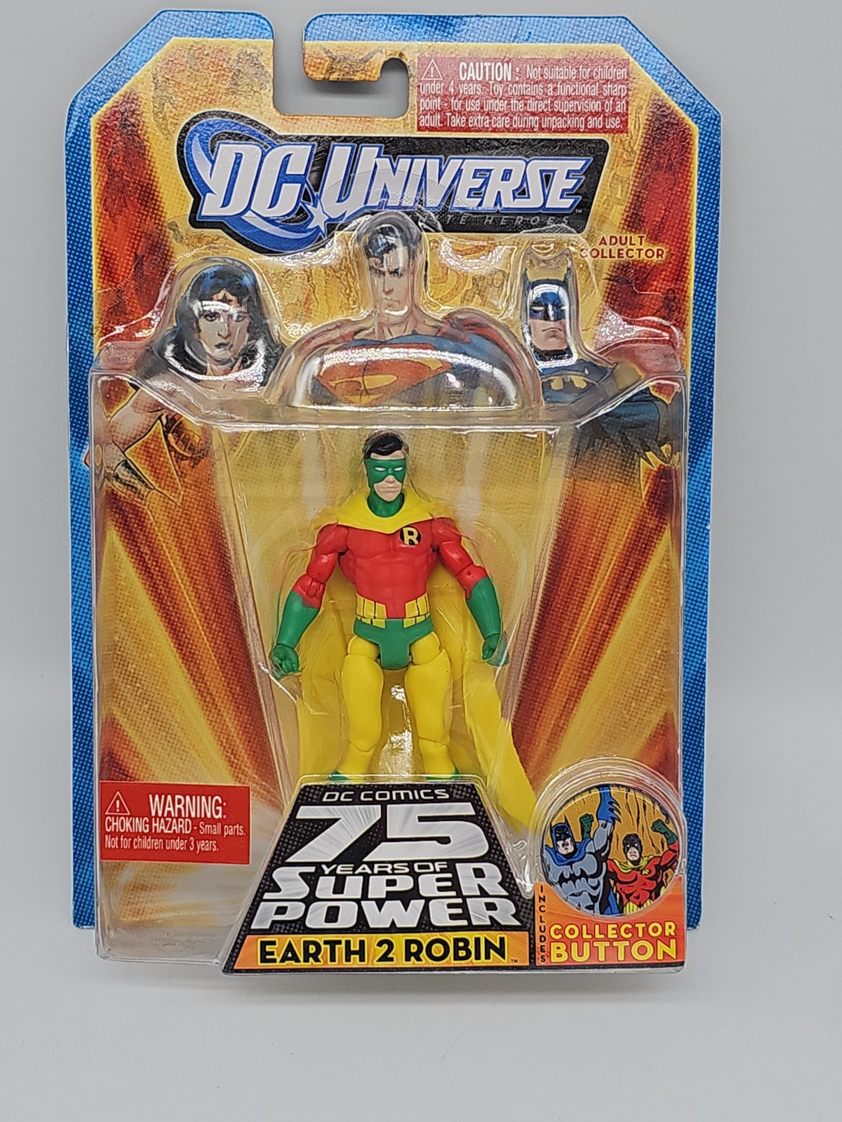 DC Universe 75 Years Infinite Heroes Earth 2 Robin 4&Prime; Action Figure New Sealed