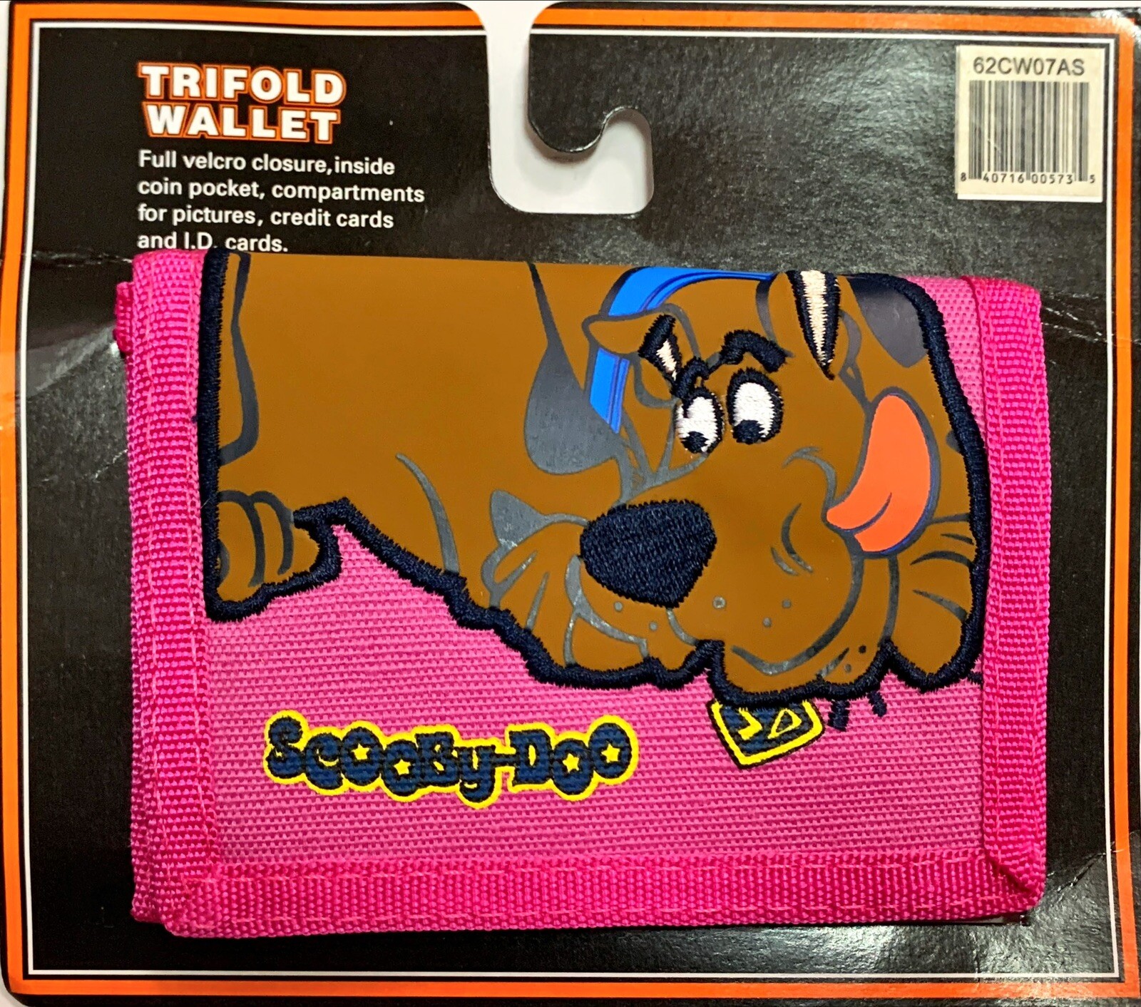 Scooby-Doo Tri-Fold Wallet 4.5&Prime; x 3.25&Prime; ( PINK ) BRAND NEW WITH TAGS