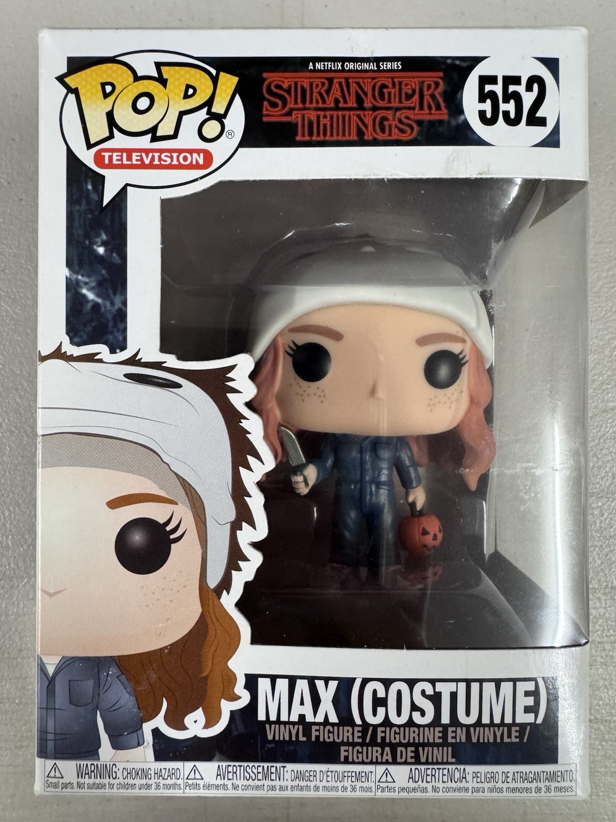 Max (Michael Myers Costume) 552 ~ Stranger Things ~ Funko Pop Vinyl + PROTECTOR