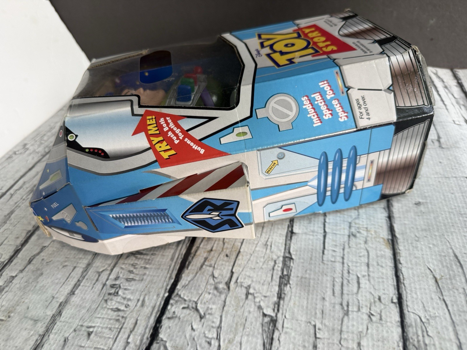 Power Boost Buzz Lightyear Disney Pixar Toy Story W/box Nice