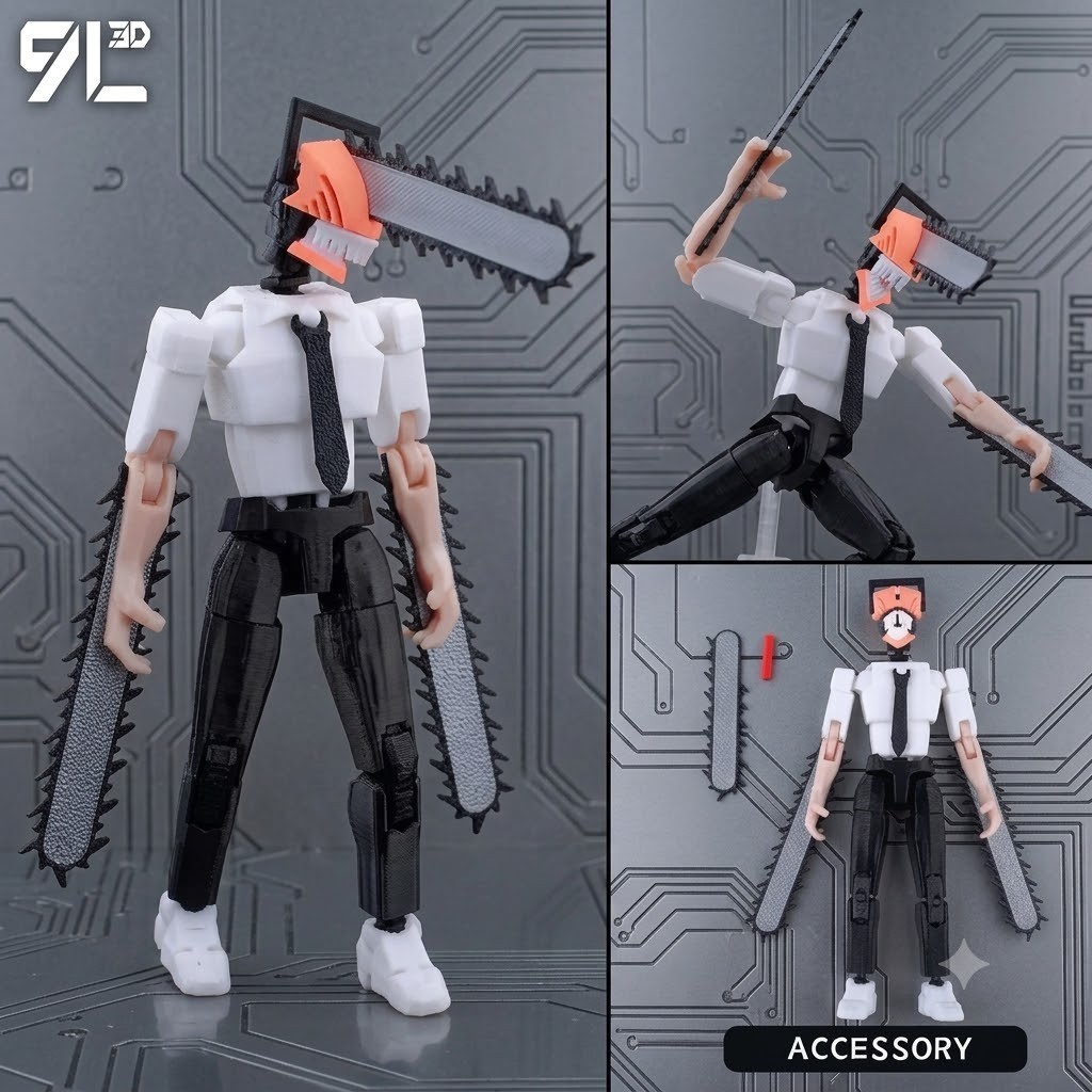 Chainsaw Man Denji 9L3D T13 1/12 LUCKY13 Multi-Jointed Action Figure NEW