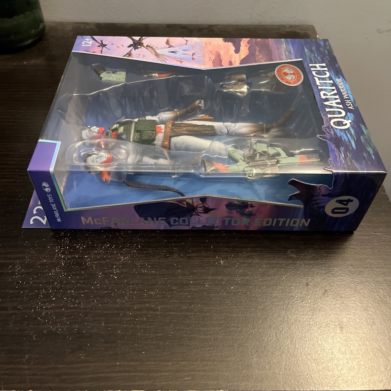 McFarlane Avatar Quaritch Ash Warrior Platinum Edition Figure